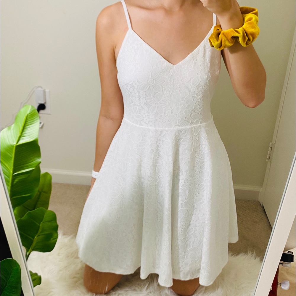 Lulu’s white occasion dress